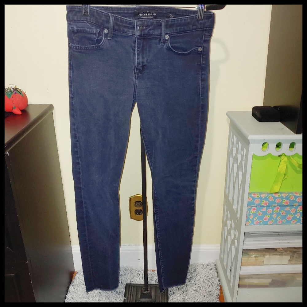 Lucky Brand Stella Skinnny Black Jeans 4/27 - Picture 1 of 8
